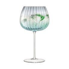 Набор из 2 круглых бокалов Dusk 650 мл зелёный-серый, LSA International, фото , изображение 2