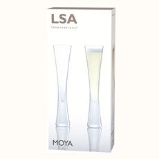 Набор из 2 бокалов-флейт Moya 170 мл прозрачный, LSA International, фото , изображение 8