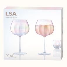Набор из 2 круглых бокалов Pearl 650 мл, LSA International, фото , изображение 6