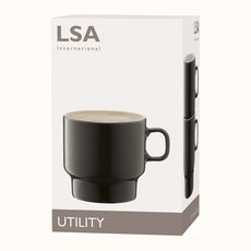 Набор из 2 чашек для флэт-уайт кофе Utility 280 мл серый, LSA International, фото , изображение 6