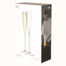 Набор из 2 высоких бокалов-флейт Wine 100 мл, LSA International, фото , изображение 4