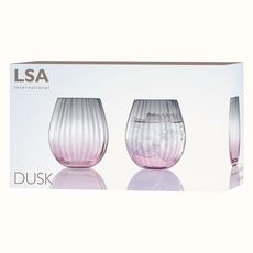 Набор из 2 тумблеров Dusk 425 мл розовый-серый, LSA International, фото , изображение 5