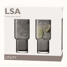Набор из 2 хайболов Utility 390 мл серый, LSA International, фото , изображение 5