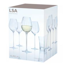 Набор из 4 бокалов для белого вина Aurelia 430 мл, LSA International, фото , изображение 6