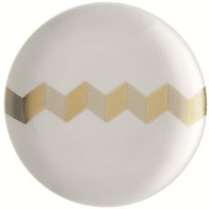 Набор из 4 блюдец Signature Chevron D16cm, золото, LSA International, фото , изображение 4
