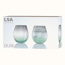 Набор из 2 тумблеров Dusk 425 мл зелёный-серый, LSA International, фото , изображение 4