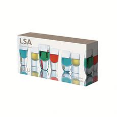Набор из 4 стопок для водки LuLu 52-55 мл, LSA International, фото , изображение 10