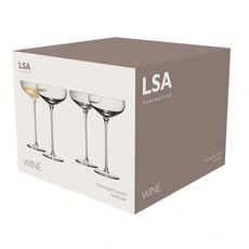 Набор из 4 бокалов для шампанского Wine 215 мл, LSA International, фото , изображение 10