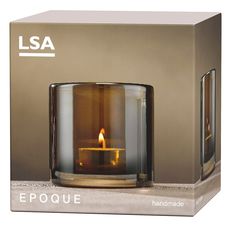 Подсвечник Signature Epoque 8,5 см, янтарь, LSA International, фото , изображение 7