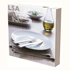 Набор из 4 обеденных тарелок Dine D24 см, LSA International, фото , изображение 7