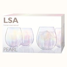 Набор из 4 стаканов Pearl 425 мл, LSA International, фото , изображение 3