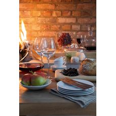 Набор из 4 обеденных тарелок с бортиком Dine D25 см, LSA International, фото , изображение 3