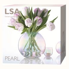 Ваза круглая Pearl 16 см, LSA International, фото , изображение 5