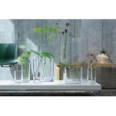 Ваза прямоугольная Modular 15x10x5 см прозрачная, LSA International, фото , изображение 2