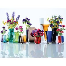 Ваза в форме бутона Flower Colour 14 см зелёная, LSA International, фото , изображение 3