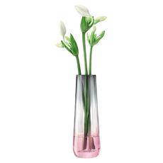 Ваза Dusk 20см розовая-серая, LSA International, фото , изображение 3