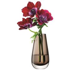 Ваза в форме бутона Flower Colour 14 см мока, LSA International, фото , изображение 6