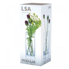 Ваза прямоугольная Modular 25 см, LSA International, фото , изображение 5
