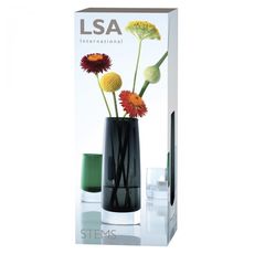 Ваза в форме бутона Stems 16 см серая, LSA International, фото , изображение 5
