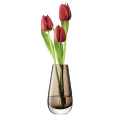Ваза в форме бутона Flower Colour 14 см мока, LSA International, фото , изображение 7