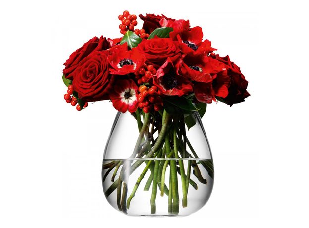 Ваза округлая низкая Flower 17 см, LSA International, фото 