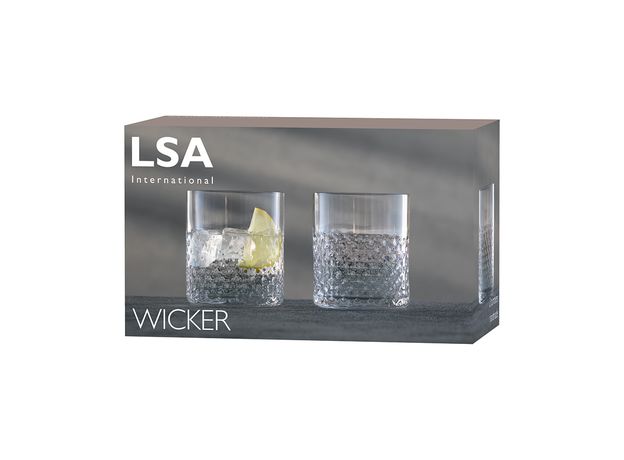 Набор из 2 тумблеров Wicker 330 мл, LSA International, фото , изображение 3