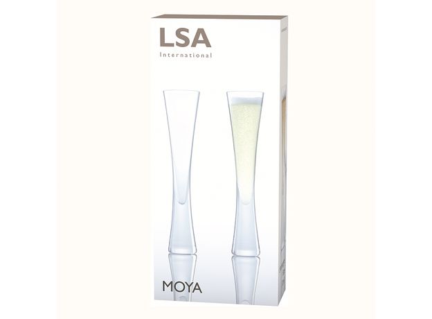 Набор из 2 бокалов-флейт Moya 170 мл прозрачный, LSA International, фото , изображение 8