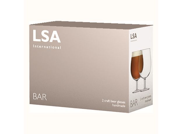 Набор из 2 бокалов для пива Bar 550 мл, LSA International, фото , изображение 3