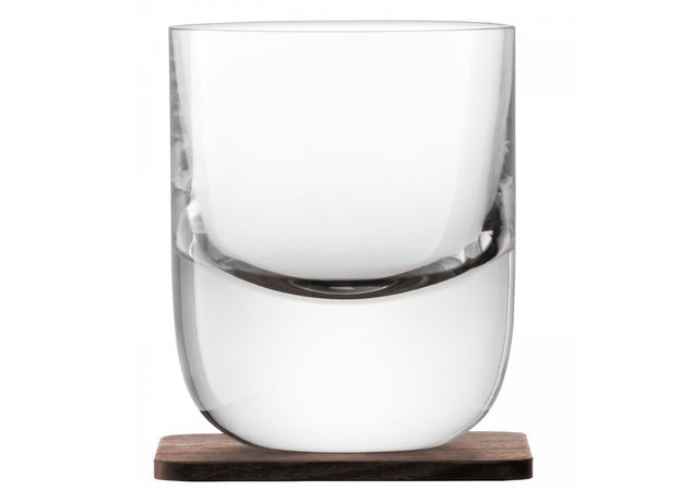 Набор из 2 стаканов Renfrew Whisky с деревянными подставками 270 мл, LSA International, фото , изображение 2