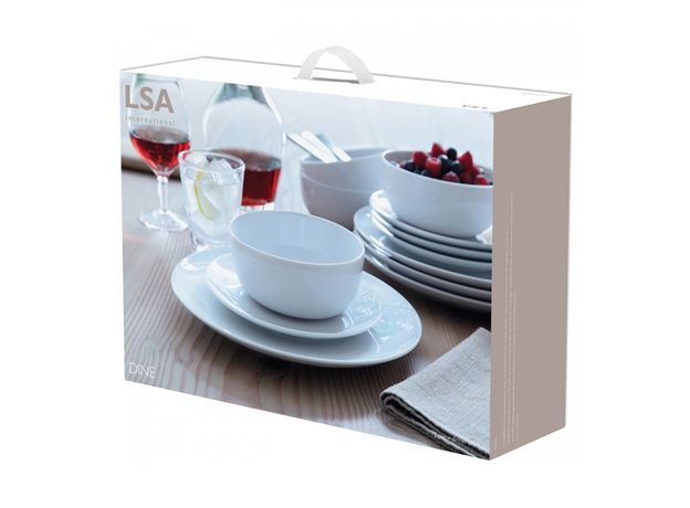 Набор из 12 тарелок Dine, LSA International, фото , изображение 5