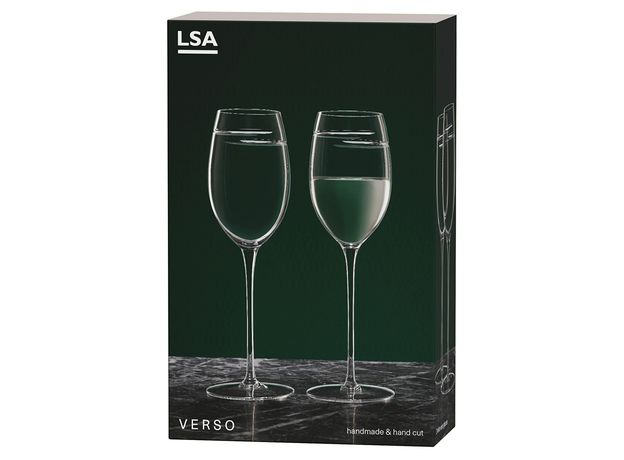 Набор из 2 бокалов для белого вина Signature Verso 340 мл, LSA International, фото , изображение 6