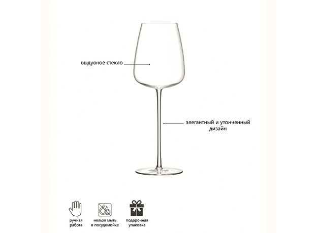 Набор из 2 бокалов для белого вина Wine Culture 490 мл, LSA International, фото , изображение 4