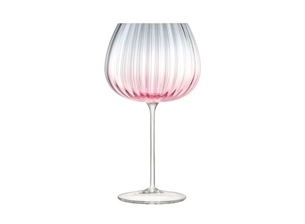 Набор из 2 круглых бокалов Dusk 650 мл розовый-серый, LSA International, фото , изображение 3