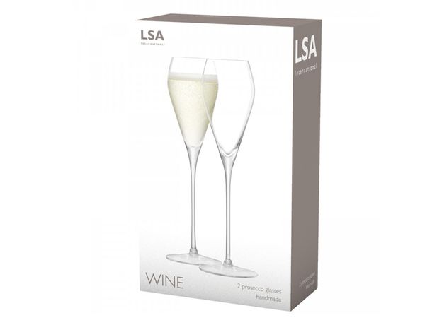 Набор из 2 бокалов для просекко Wine 250 мл, LSA International, фото , изображение 6
