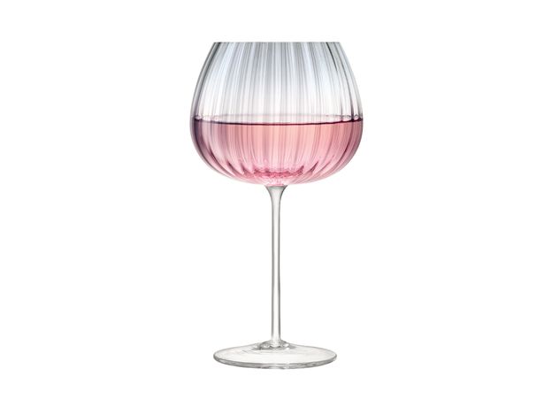 Набор из 2 круглых бокалов Dusk 650 мл розовый-серый, LSA International, фото , изображение 4