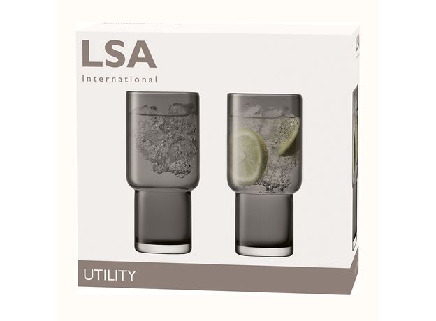 Набор из 2 хайболов Utility 390 мл серый, LSA International, фото , изображение 5