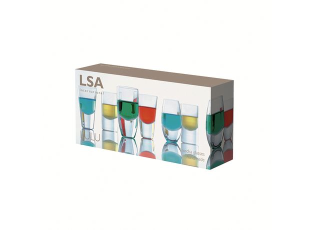Набор из 4 стопок для водки LuLu 52-55 мл, LSA International, фото , изображение 10