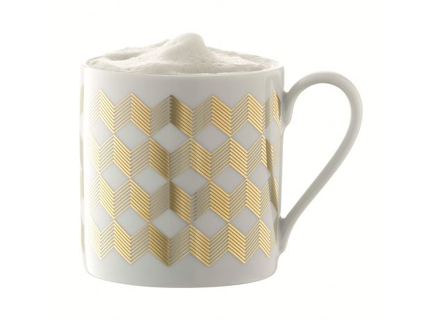 Чашка Signature Chevron 0,34 л, золото, LSA International, фото , изображение 3