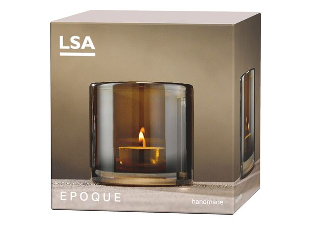 Подсвечник Signature Epoque 8,5 см, янтарь, LSA International, фото , изображение 7