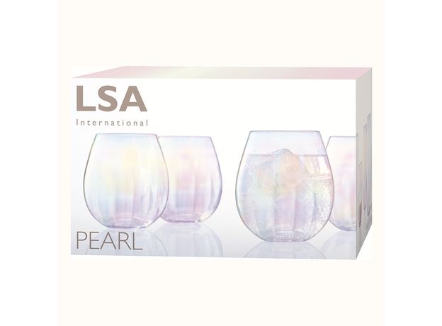 Набор из 4 стаканов Pearl 425 мл, LSA International, фото , изображение 3