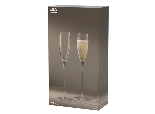 Набор бокалов для шампанского Wine, 160 мл, 2 шт., LSA International, фото , изображение 3