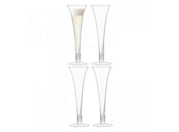 Набор из 4 бокалов-флейт Prosecco 140 мл, LSA International, фото 