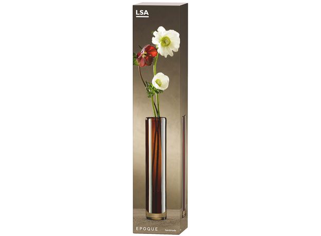 Ваза Signature Epoque 30 см, янтарь, LSA International, фото , изображение 4