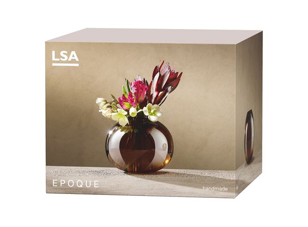 Ваза Signature Epoque 13,5 см, янтарь, LSA International, фото , изображение 4