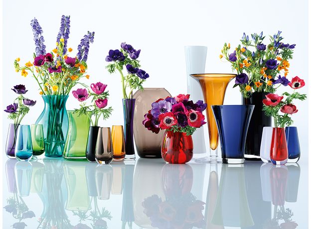 Ваза в форме бутона Flower Colour 14 см зелёная, LSA International, фото , изображение 3