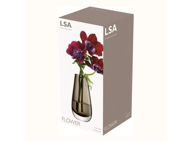 Ваза в форме бутона Flower Colour 14 см мока, LSA International, фото , изображение 8