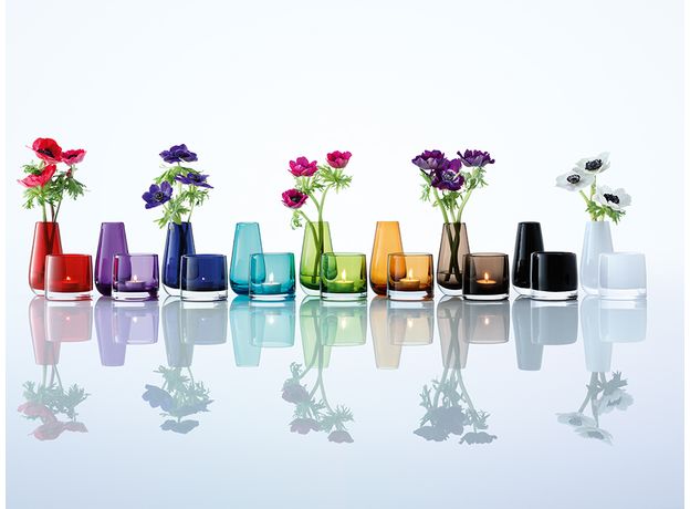 Ваза в форме бутона Flower Colour 14 см мока, LSA International, фото , изображение 2