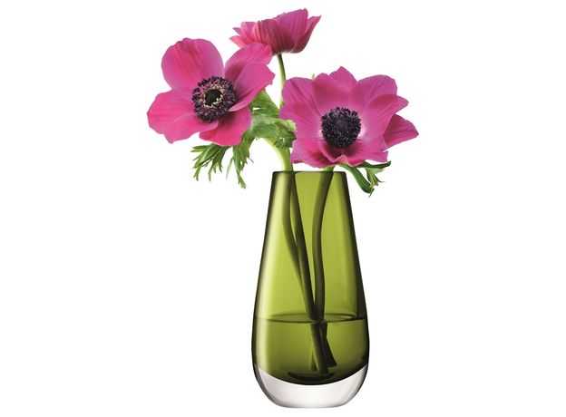 Ваза в форме бутона Flower Colour 14 см зелёная, LSA International, фото , изображение 6