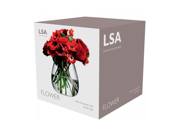 Ваза округлая низкая Flower 17 см, LSA International, фото , изображение 4
